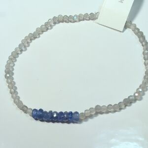 Tanzanite And Labradorite Stretch Bracelet